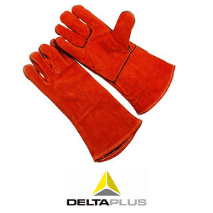 Guante Deltaplus de cuero rojo